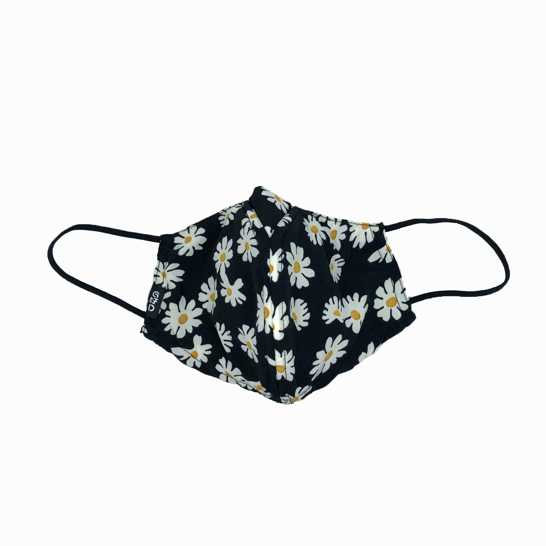 Daisies Why-Y Fabric Mask, Black