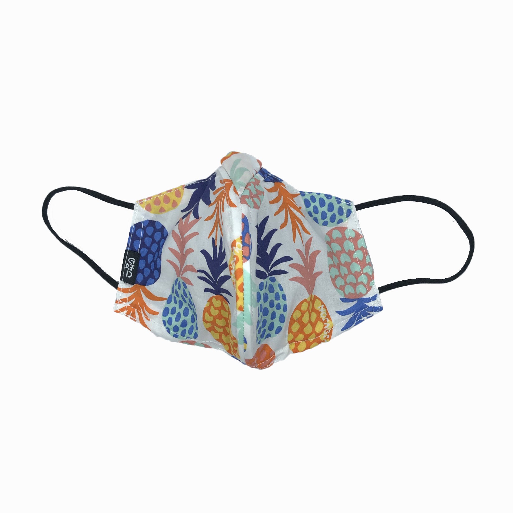 Pineapple Why-Y Fabric Mask, White