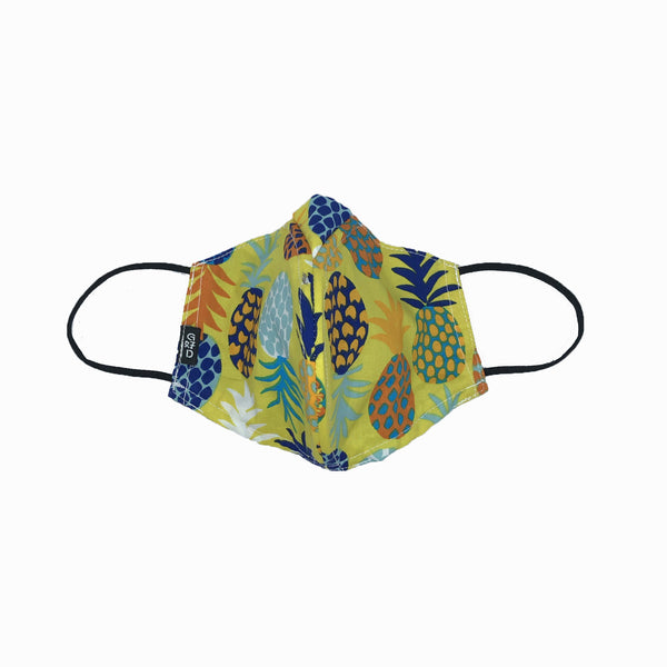 Pineapple Why-Y Fabric Mask, Yellow