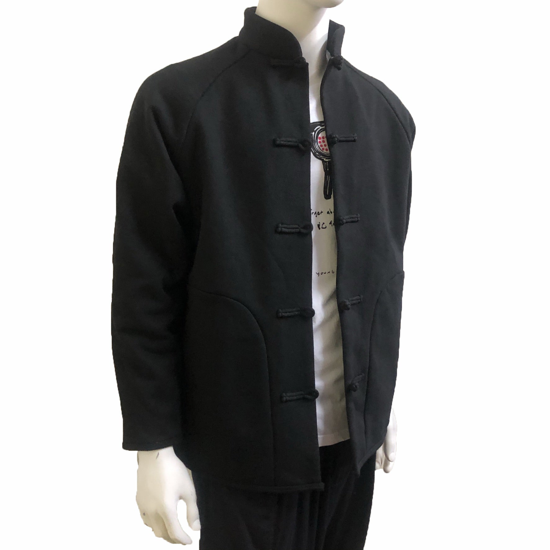 GOD Chines Button Jacket, Black