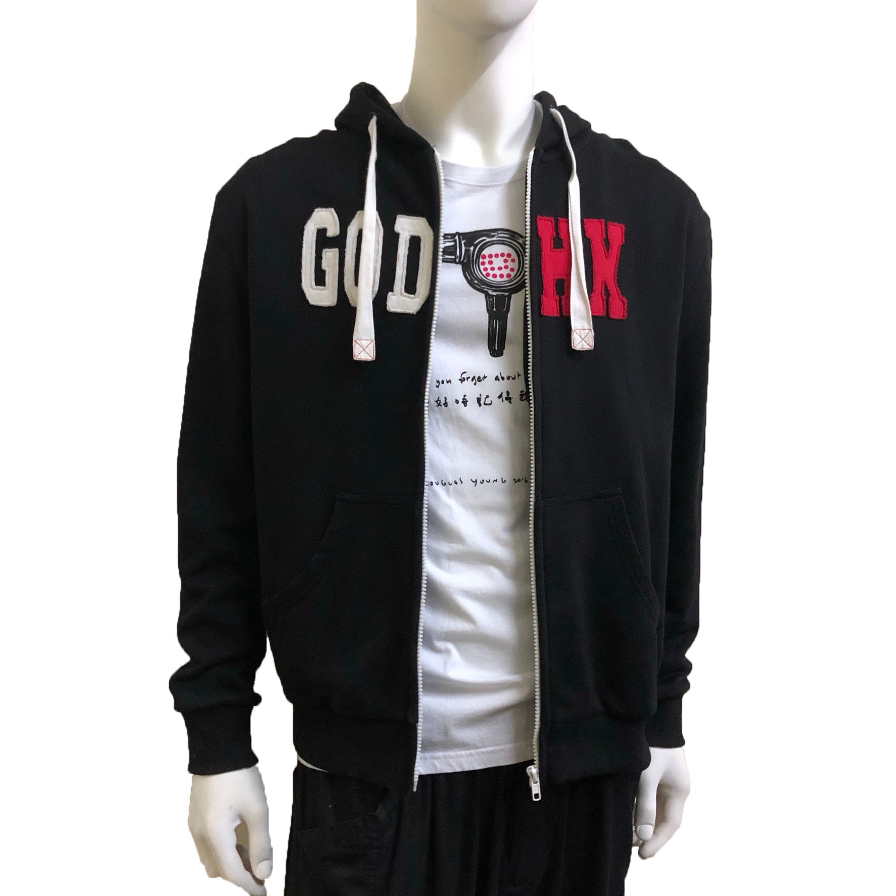 GOD HK Zippered Hoodie