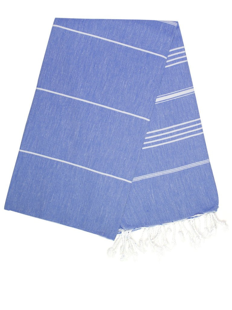 Classic Turkish Towel, Royal Blue