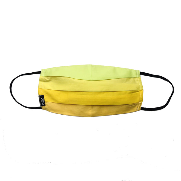 Combination Yellow Pleated Mask