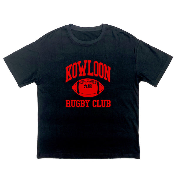 Kowloon Rugby Club Oversized T-Shirt, Black