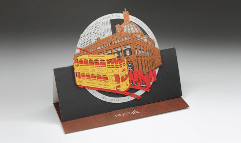 POSTalk large pop-up card, Classic Tram (Old Legislative Building)