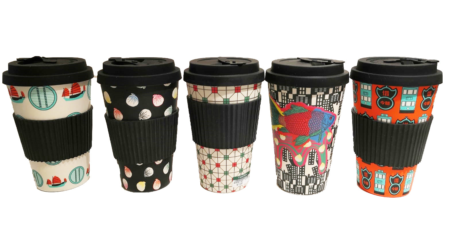 North Point Trams Bamboo Cup By Liz Fry Design