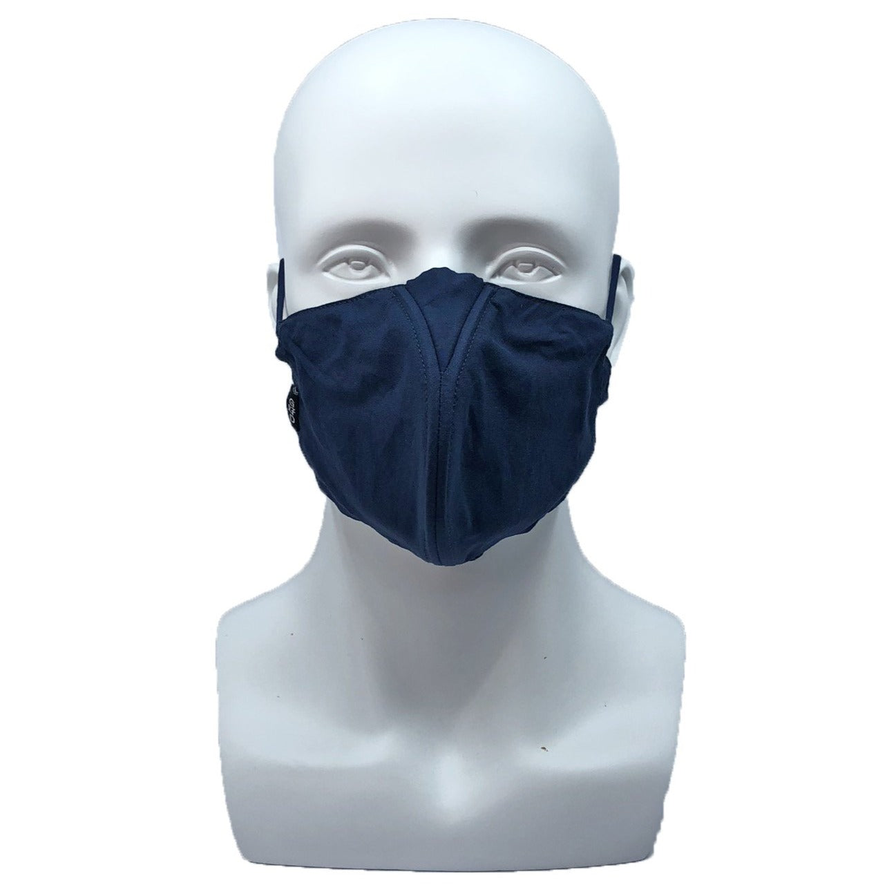 Solid Why-Y Fabric Mask, Navy Blue