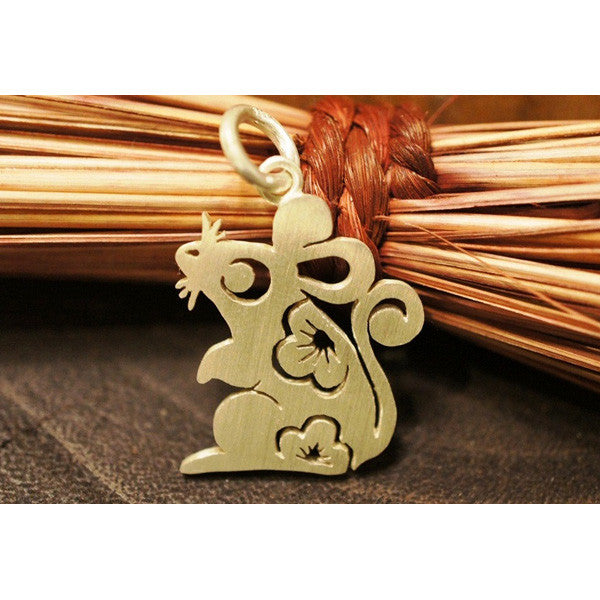 Chinese Zodiac Rat Charm by Silversmith