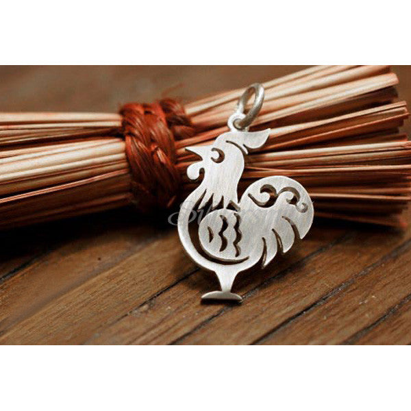 Chinese Zodiac Rooster Charm by Silversmith