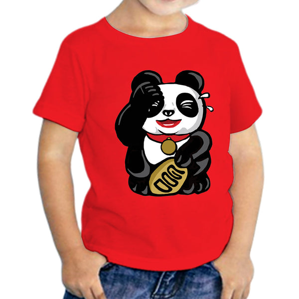 Panda LOL Kids T-shirt, Red