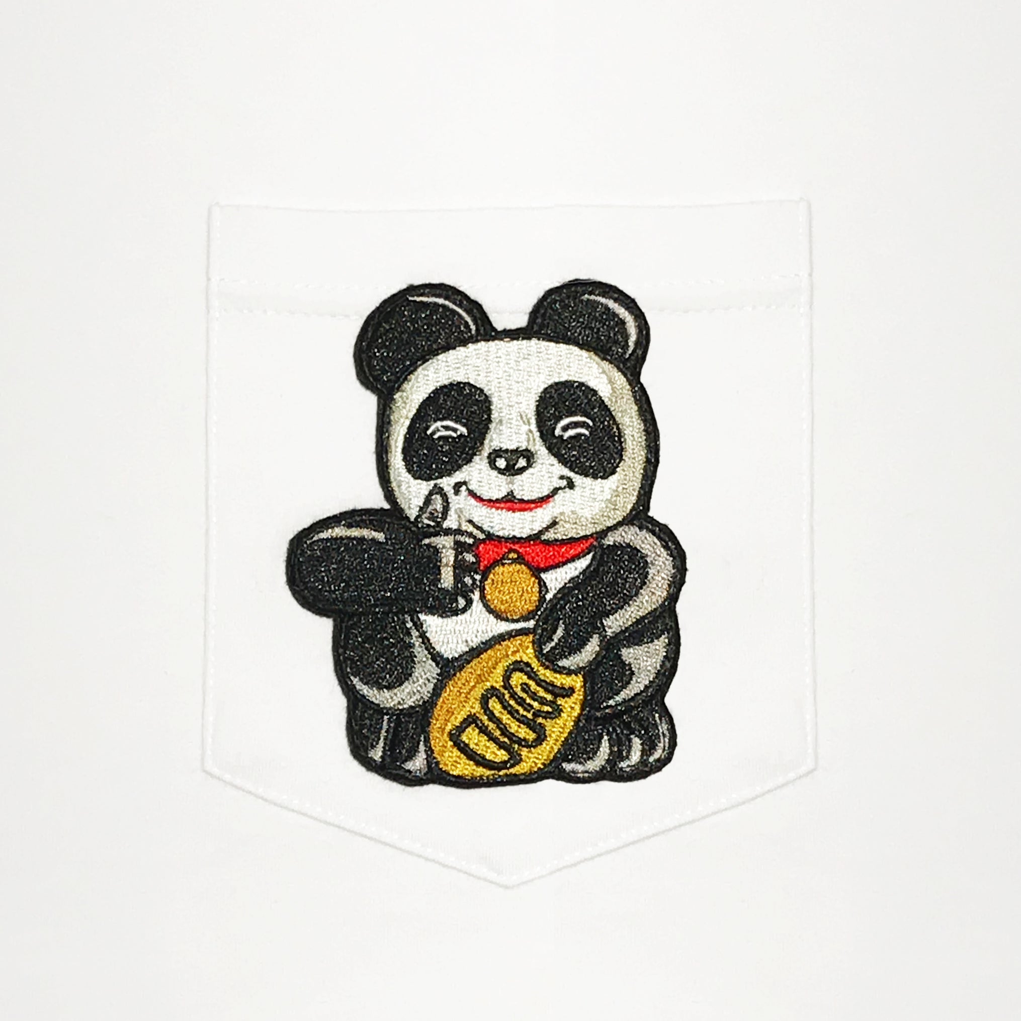 Thumbs Up Panda Pocket T-Shirt