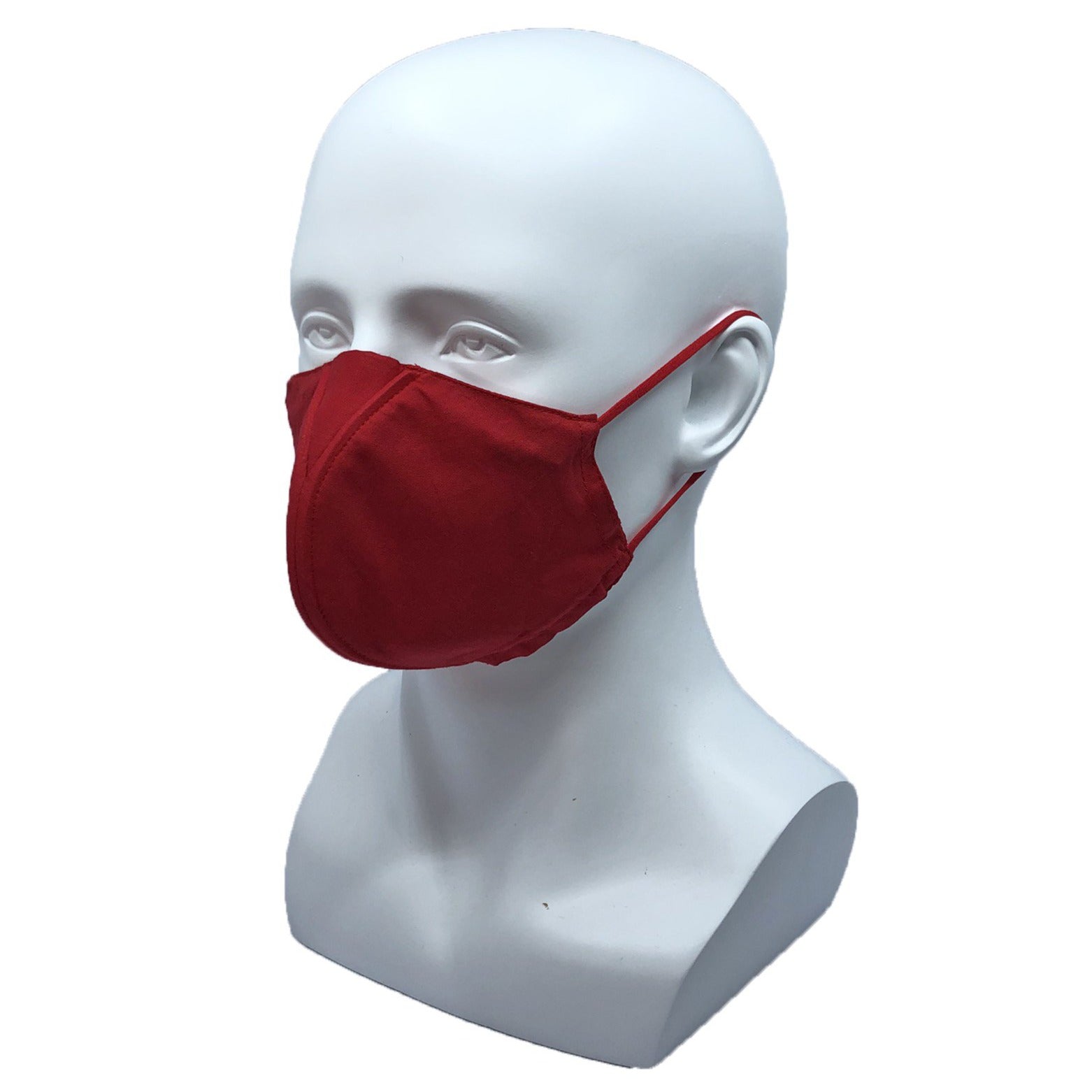 Solid Why-Y Fabric Mask, Red
