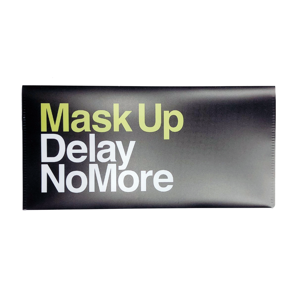 Mask Up Delay No More Face Mask Folder