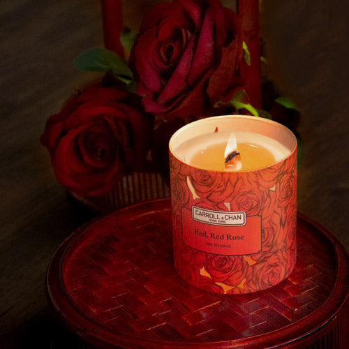 Carroll&Chan Jar Candle, Red Rose