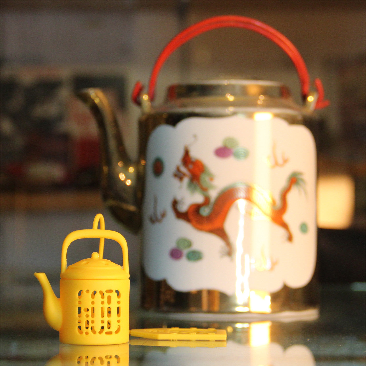 'Mini Teapot' tea infuser (neon yellow), Tableware, Goods of Desire, Goods of Desire