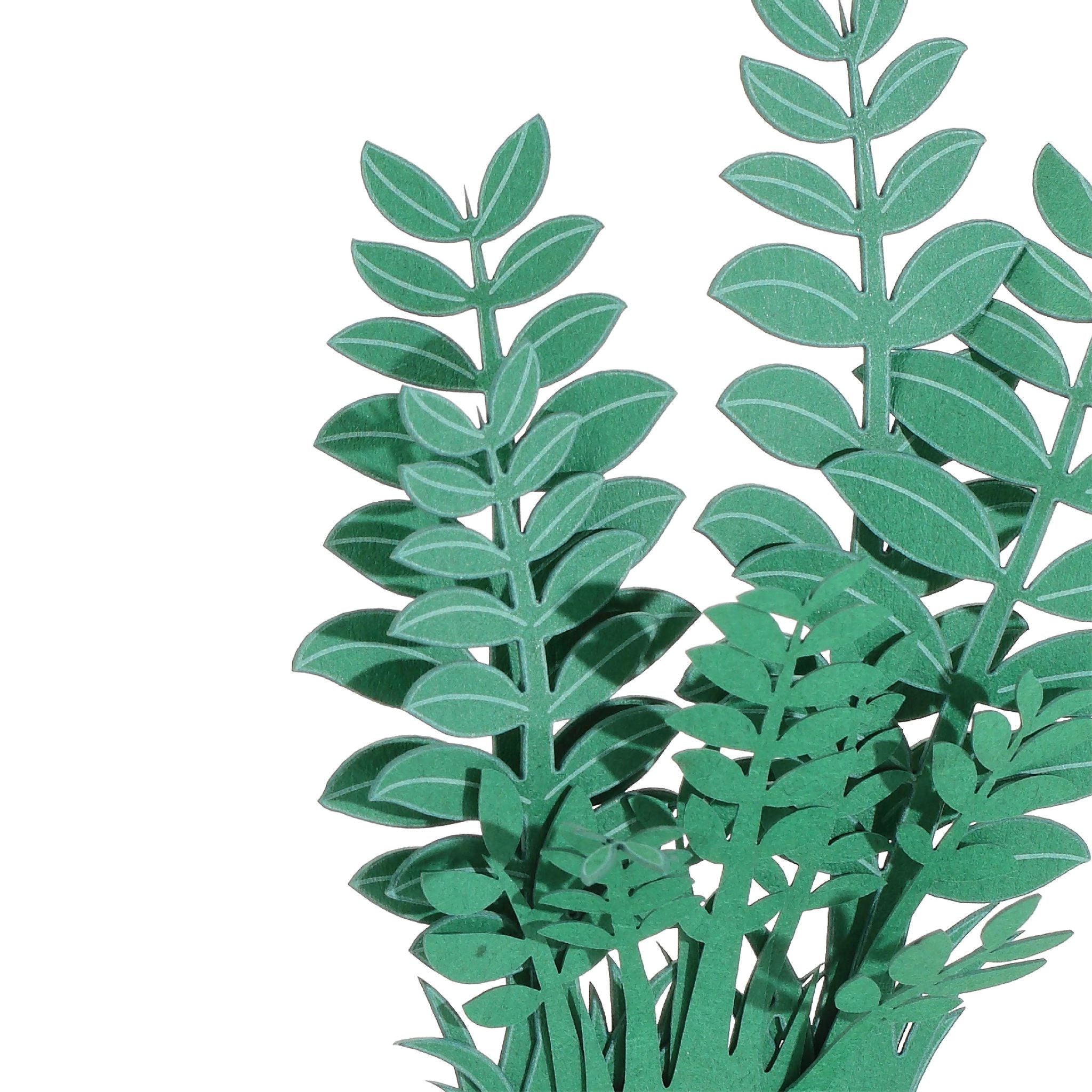 Zamioculcas Zamiifolia 3D Plant Sticker By FingerART