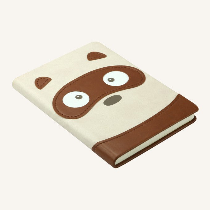 Daycraft Animal Pals lined notebook A6, Tanuki