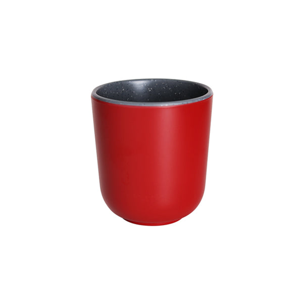 Zicco Tea Cup, Red+Gray Dots