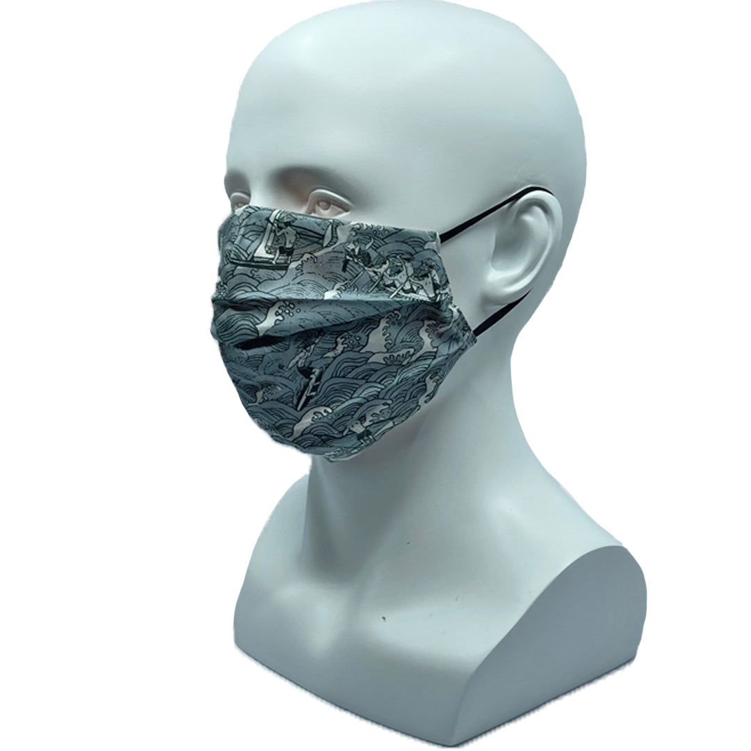 Surfing Pleated Mask