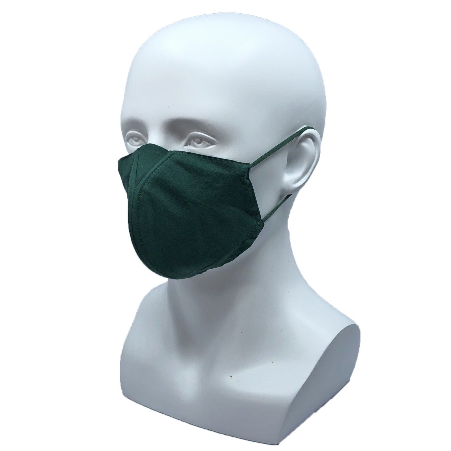 Solid Why-Y Fabric Mask, Forest Green