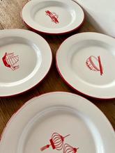 Enamel Plate Set By Zest of Asia, Red