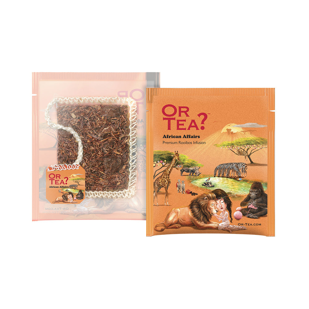 Or Tea?  African Affairs - Premium Cocoa & Raisin Rooibos, 10 Sachet Box