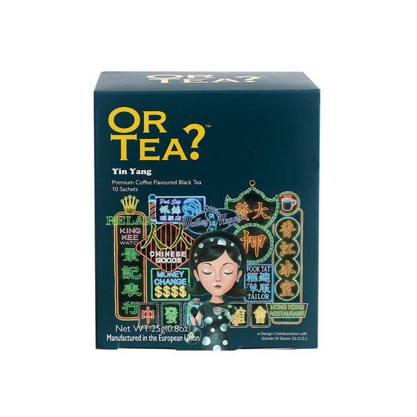 Or Tea? Yin Yang - Coffee flavoured black, 10 Sachet Box