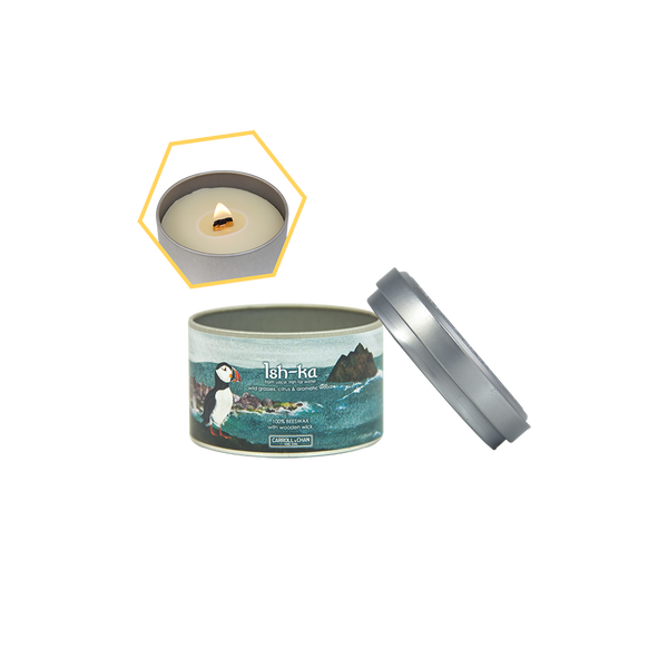 Ish-Ka Beeswax Tin Candle by Carroll&Chan