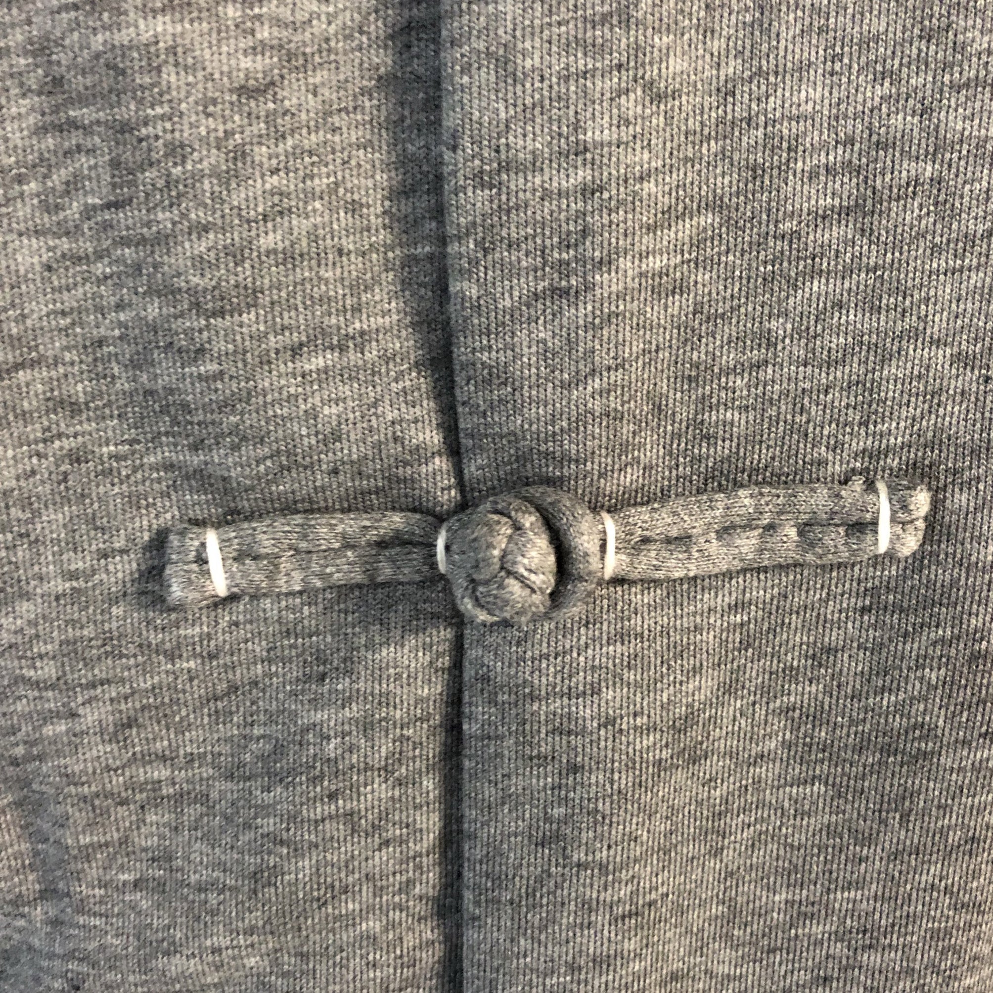 Jersey Chinese Button Jacket, Light Grey
