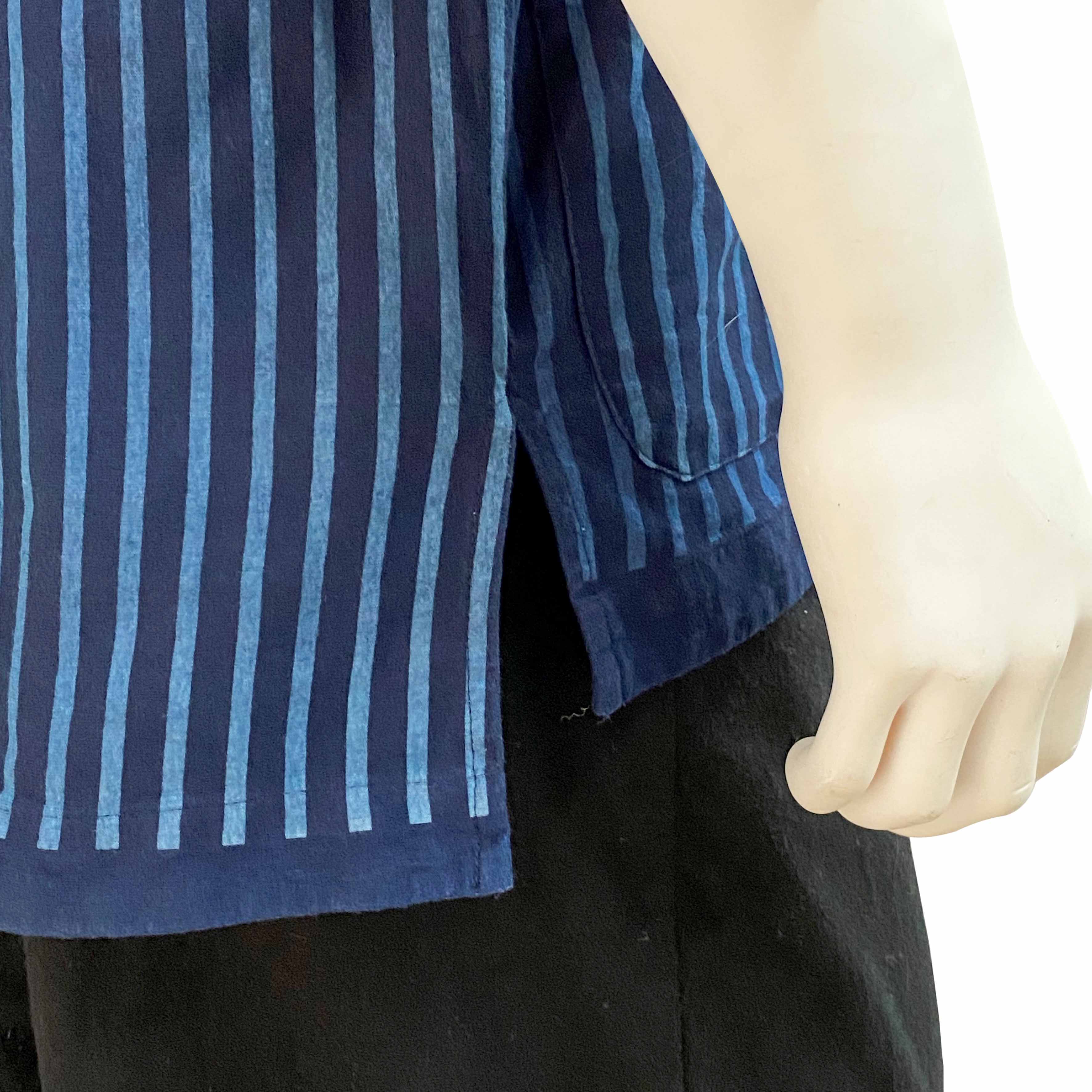 Indigo Ombre Stripe Kimono Jacket