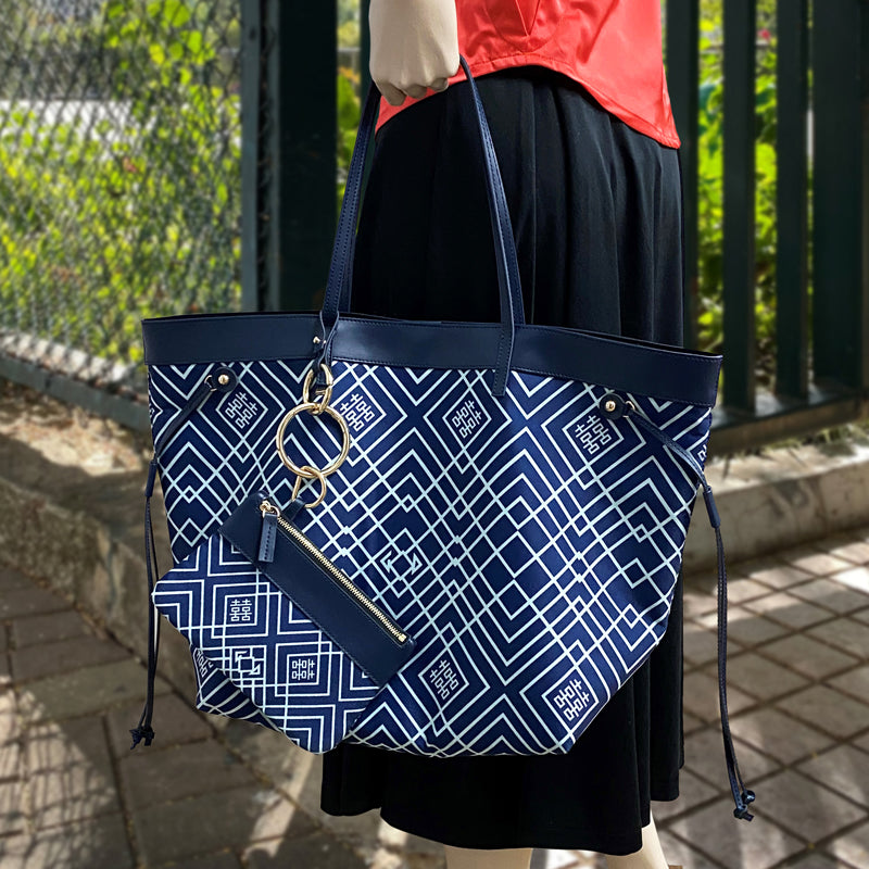 Double Happiness Circuit Print Tote