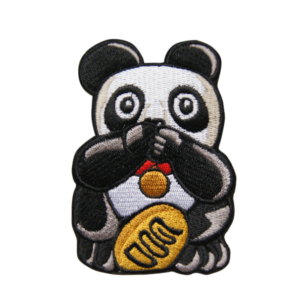 'Panda (Speak No Evil)' embroidered patch