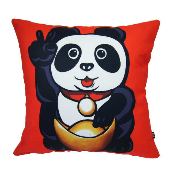 'Lucky Panda' cushion cover, Homeware, Goods of Desire, Goods of Desire