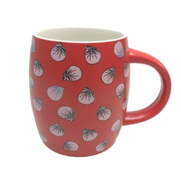 Tung Po Dumplings Ceramic Mug By Liz Fry Design,  Red