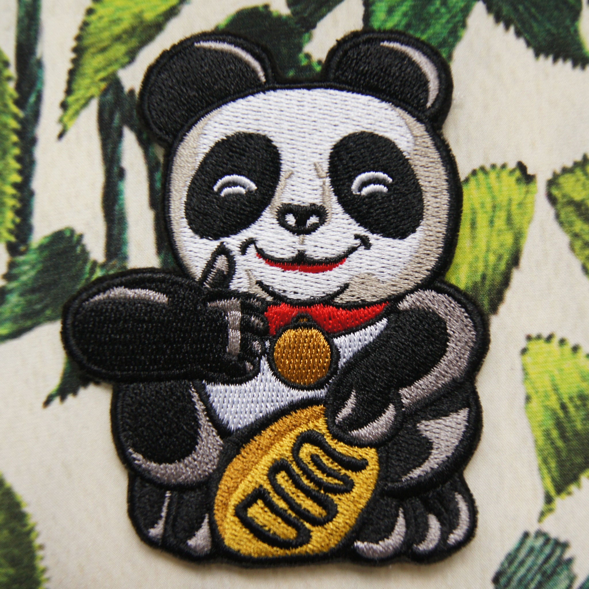'Panda (Thumbs Up)' embroidered patch